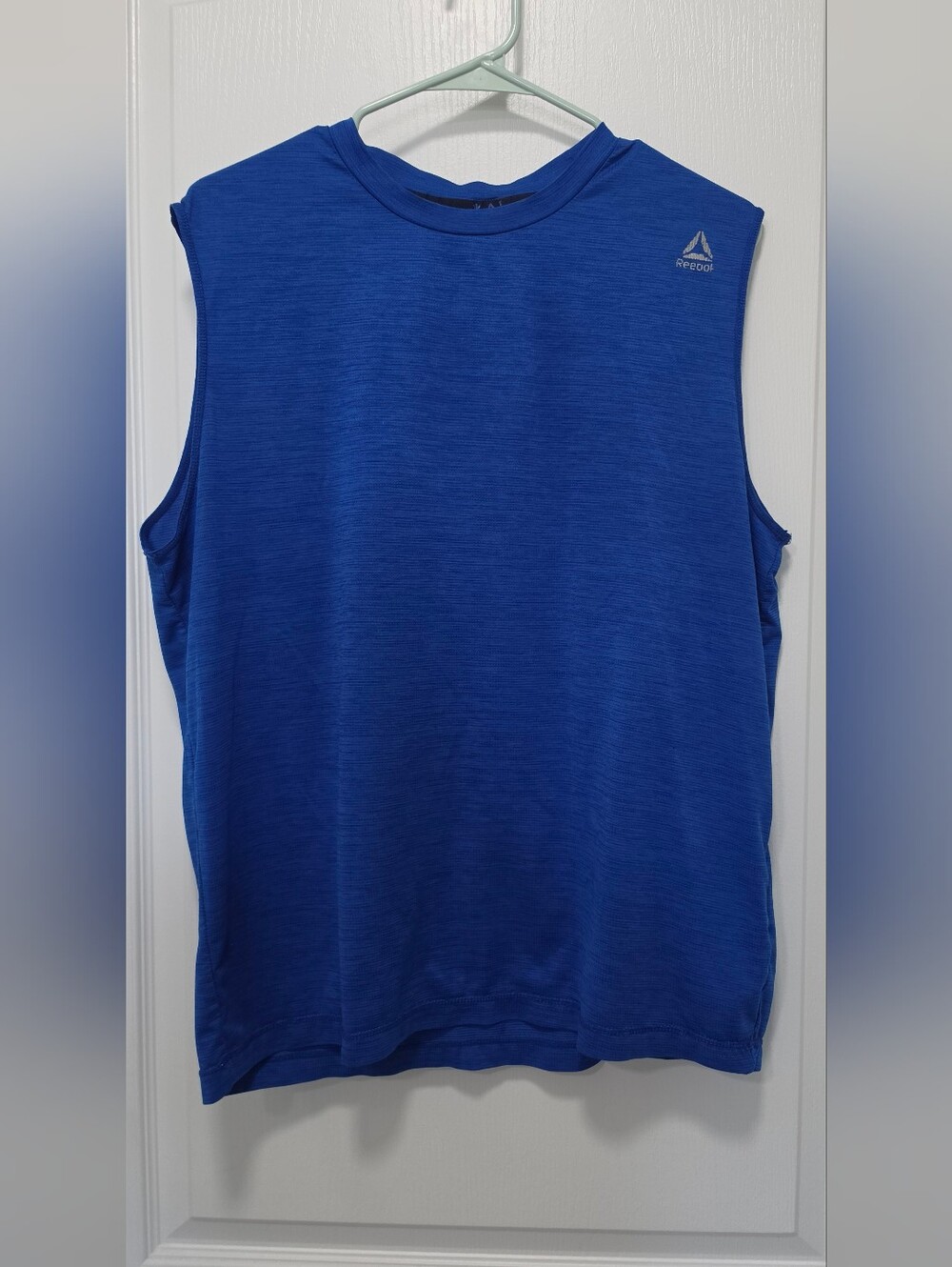 Reebok Mens Blue Sleeveless Performance Tank Size Large